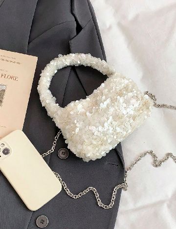 Mini Geanta SHEIN, ecru