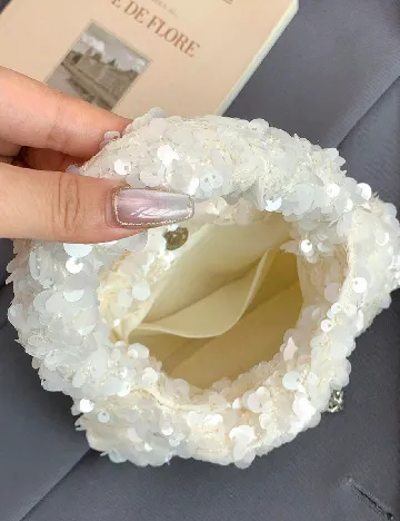 Mini Geanta SHEIN, ecru