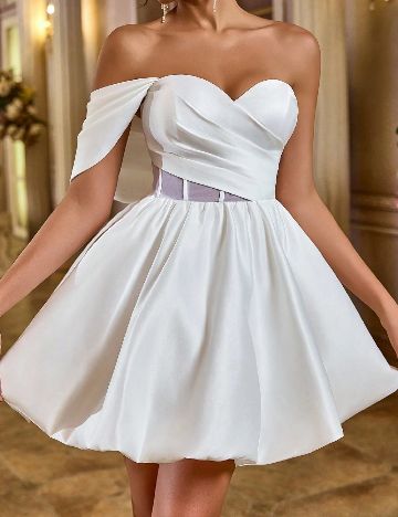 Rochie scurta SHEIN, alb