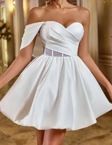 Rochie scurta SHEIN, alb