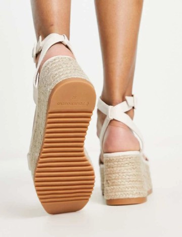 Sandale Stradivarius, ecru