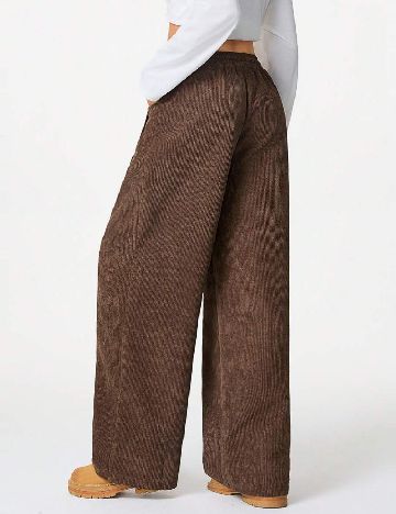 Pantaloni SHEIN, maro