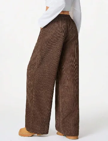 Pantaloni SHEIN, maro