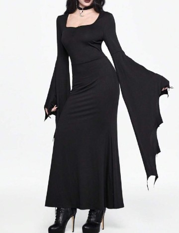 Rochie lunga Romwe, negru