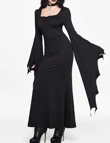 Rochie lunga Romwe, negru