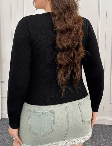 Cardigan SHEIN CURVE, negru