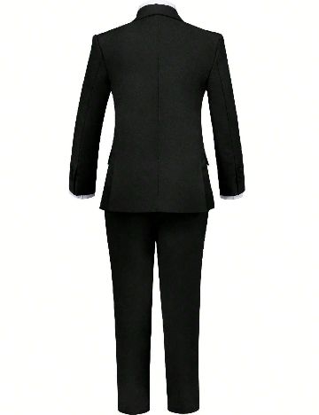 Costum Shein Kids, negru/alb