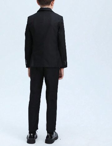 Costum Shein Kids, negru/alb