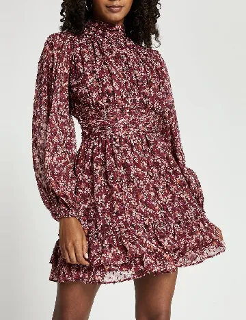 Rochie scurta River Island, visiniu