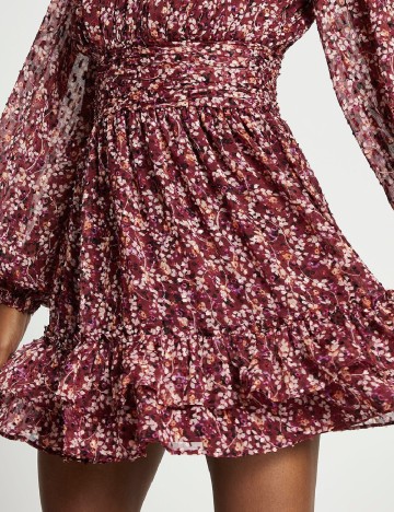 Rochie scurta River Island, visiniu