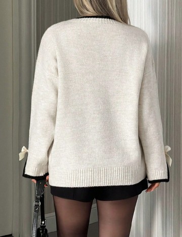 Pulover SHEIN, ecru