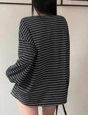 Bluza Dazy, negru/gri