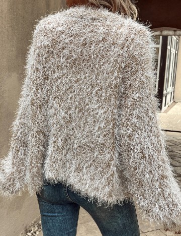 Cardigan Emery Rose, alb/maro