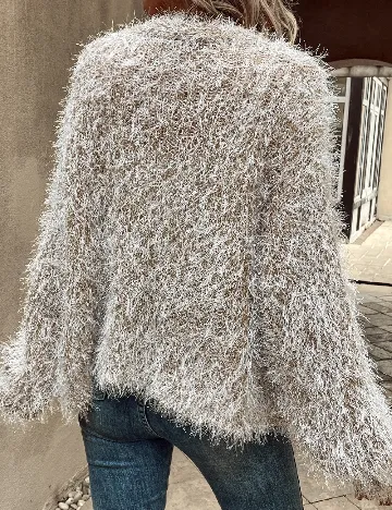 Cardigan Emery Rose, alb/maro