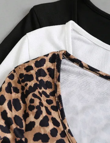 Set topuri 3 bucati SHEIN, mix culori