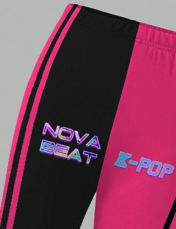 Compleu Shein Kids, roz/negru