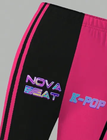 Compleu Shein Kids, roz/negru