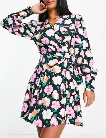 Rochie scurta Glamorous, floral print