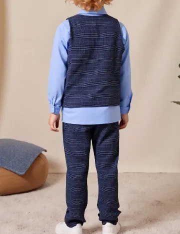 Costum Shein Kids, albastru