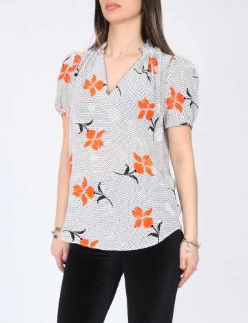 Bluza River Island, alb/negru