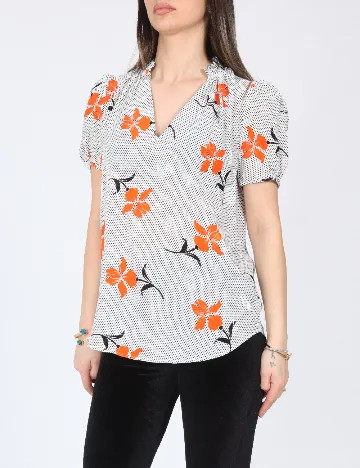 Bluza River Island, alb/negru