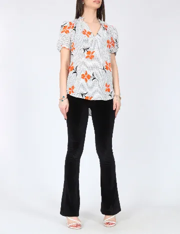 Bluza River Island, alb/negru