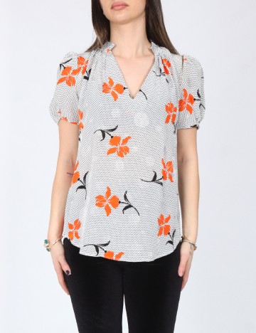 Bluza River Island, alb/negru