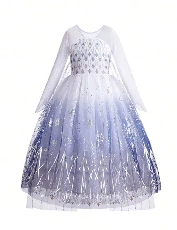 Rochie Shein Kids, alb/albastru