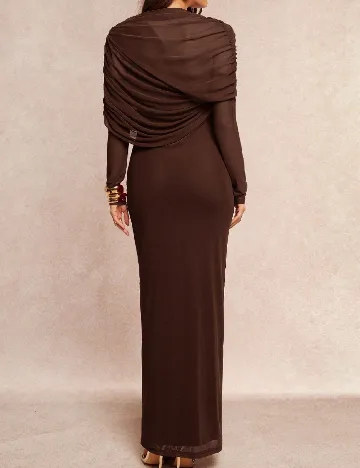 Rochie lunga SHEIN, maro