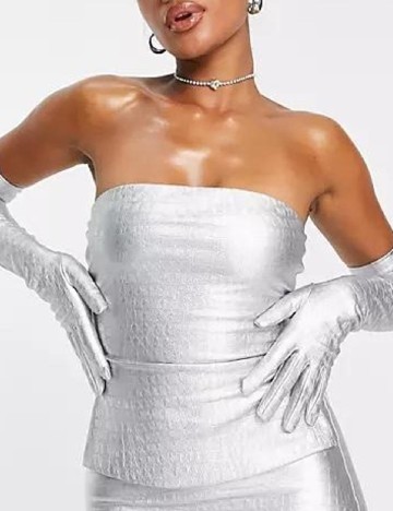 Top naked wardrobe, argintiu