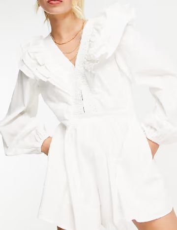 Salopeta IN THE STYLE, alb