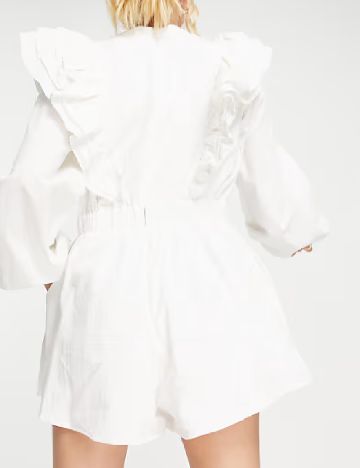 Salopeta IN THE STYLE, alb