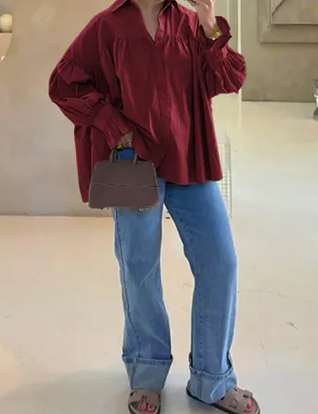 Camasa Oversize SHEIN, visiniu