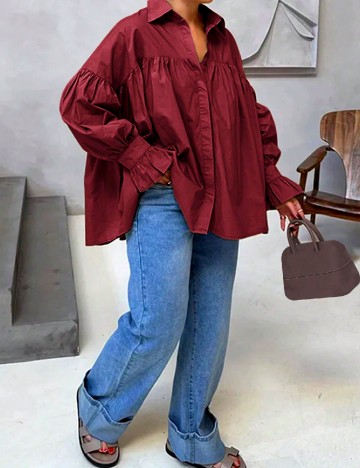 Camasa Oversize SHEIN, visiniu