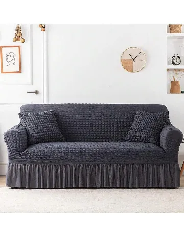 Husa pentru canapea SHEIN, gri inchis