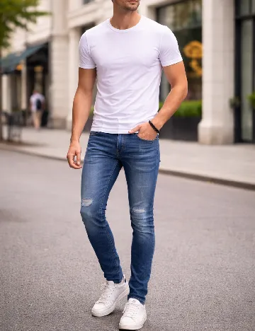 Blugi River Island, albastru