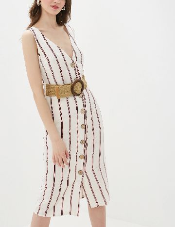 Rochie medie River Island, alb