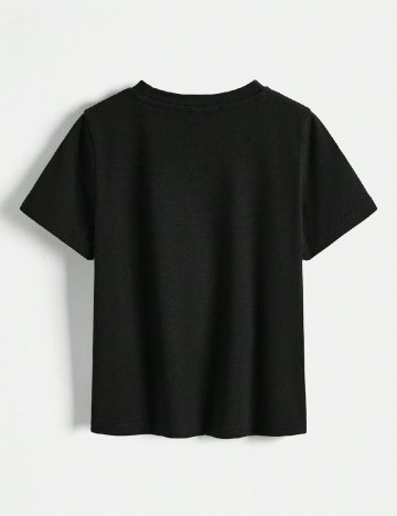 Tricou Shein Kids, negru