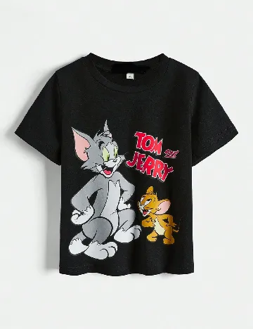 Tricou Shein Kids, negru