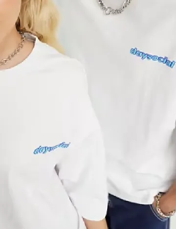 Tricou Oversize ASOS, alb