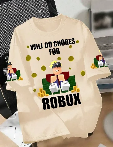 Tricou Shein Kids, crem