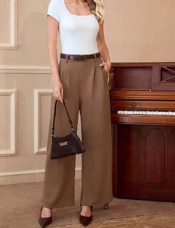 Pantaloni SHEIN, maro