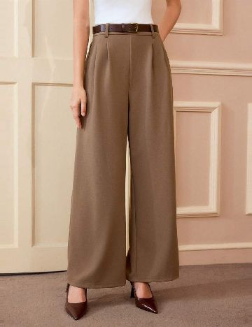 Pantaloni SHEIN, maro