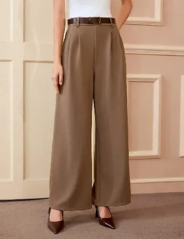 Pantaloni SHEIN, maro