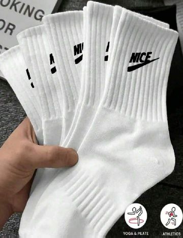 Set sosete 5 perechi SHEIN, alb