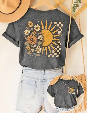 Tricou SHEIN, gri
