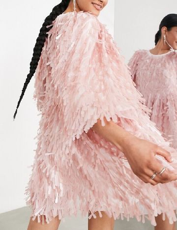 Rochie scurta ASOS, roz