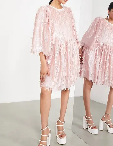 Rochie scurta ASOS, roz