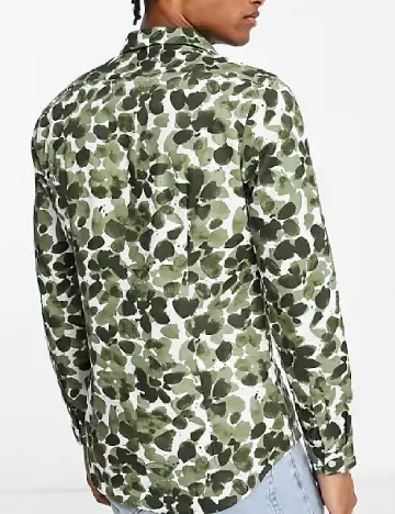 Camasa Devil s Advocate, verde/alb