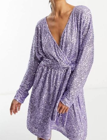 Rochie scurta ASOS, mov